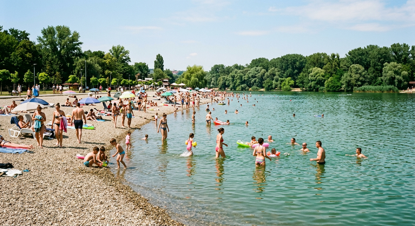 Ada Ciganlija Lake Beach